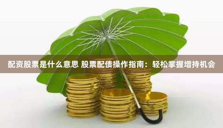 配资股票是什么意思 股票配债操作指南：轻松掌握增持机会