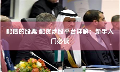 配债的股票 配资炒股平台详解：新手入门必读